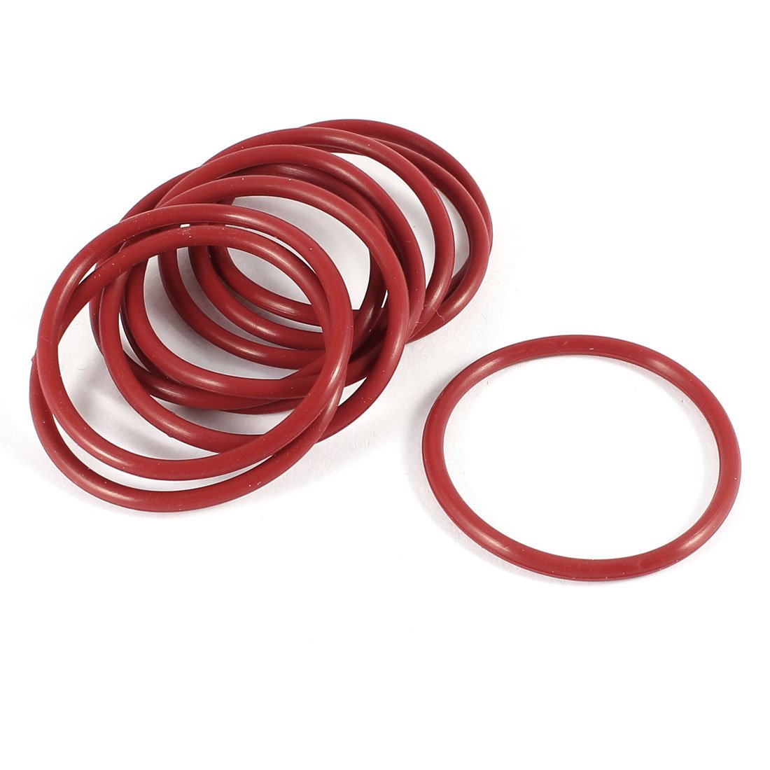 10 Pcs 46 x 3mm Rubber O Type Sealing Ring Gasket Grommets Red
