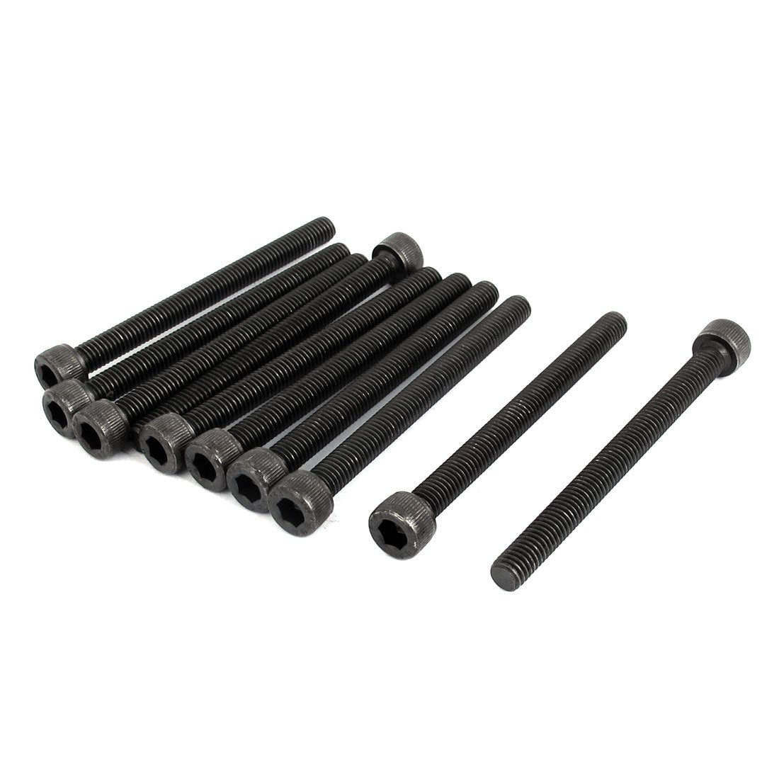 M6x70mm Hex Bolt Socket Head Cap Machine Screws Fasteners Black 10Pcs