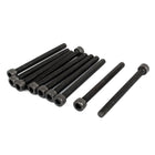 M6x70mm Hex Bolt Socket Head Cap Machine Screws Fasteners Black 10Pcs