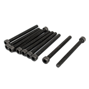 M6x70mm Hex Bolt Socket Head Cap Machine Screws Fasteners Black 10Pcs