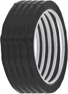 5pcs 3mm Width 164ft Length Single-side Electrical Insulated Adhesive Tape Black