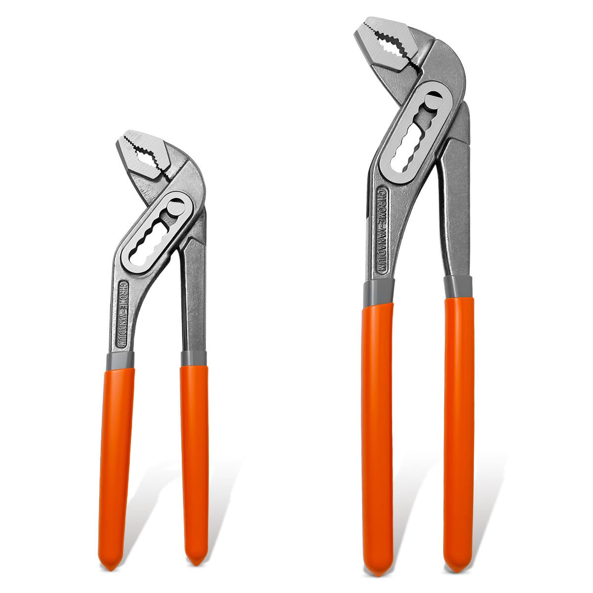2-Pack 8"/10" Vandpumpe Klippe, Hurtigjusterbar Grovforbindelse Klippe sæt