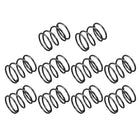 Compression Spring - 1.2mm Wire Dia, 16mm OD, 20mm Free Length Spring Steel Extension Spring,Black,10Pcs