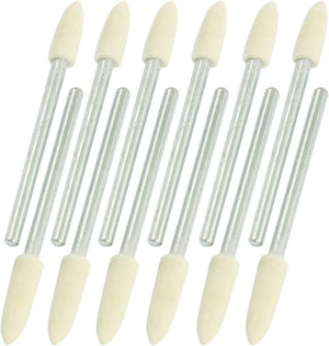 12 Pcs Polishing Tool 4mm Cone Felt Bobs 3mm Shank for Power Drill