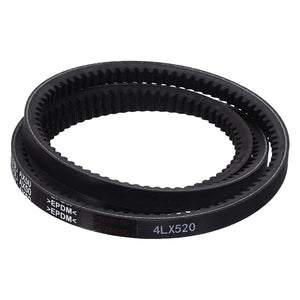 4L520 Rubber V-Belt, 52" Outside Circumference x 0.5" Width x 0.31" Thick Raw Edge Cogged Industrial Rubber V Belt, Updated and Instead of Normal 4L for Lawn Garden Machinery