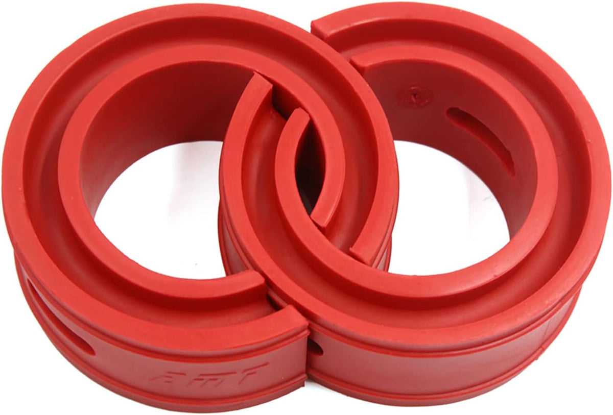 Type-D Red Universal Car Auto Rubber Shock Absorber Spring Bumper Buffer Power Cushion 2pcs