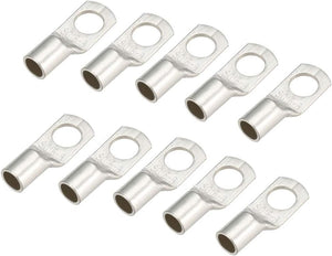 10 Pcs Copper Tubular Cable Terminal for 8.4mm Dia Bolt