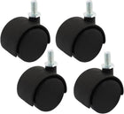 Luggage Case Carts 1.5" Rotatable Swivel Wheel Caster Black 4pcs