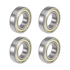 LinkMejor 6902ZZ Deep Groove Ball Bearings Z2 15mm X 28mm X 7mm Double Shielded Carbon Steel 4pcs