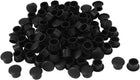 100 Pcs Plastic Furniture Cap Screw Covers for 10mm Dia Hole Black