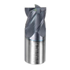 Carbide Square End Mill, 3/4" Diameter AlTiN Coated 4 Flutes Milling Bit Cutter, for Carbon Steel Alloy Steel Titanium Metal, 3/4" Shank 15/16" Cut Length 2" Long HRC45