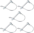 Shaft Locking Pin w Ear - 6mm x 55mm Coupler Pin for Farm Trailers Wagons Lawn Garden in Arch Round 5Pcs