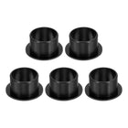 5Pcs Flanged Sleeve Bearing, Plastic Bushing ID 16mm x OD 18mm x Length 12mm POM Bushing, Black