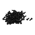M3 x 8mm Hex Bolt Socket Head Cap Machine Screws Fasteners Black 100Pcs