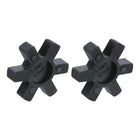 2pcs L090/L095 Jaw Coupling Insert, Flexible Solid Type NBR Rubber Jaw Coupling Center Inserts for L Jaw Coupling L-Jaw Coupler Set, Black