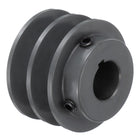2AK25-7/8 V-Belt Sheave 7/8"Bore x 2.55"OD Double Groove Web Sheave Bored-to-Size Sheave, Cast Iron, Belt Section for 4L or A Belt