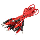 Laboratory Power Supply Double Alligator Clip to Banana Connector Audio Video Test Cable 1M Long 5 Pcs