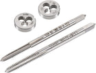 4-40 UNC, 6-32 UNC Tap and Die Set, HSS Thread Tap with Round Threading Die, Right Hand