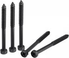 Hex Lag Screws 5/16" x 3-1/2" Carbon Steel Phillips Head Half Thread Self-Tapping Bolts for Deck Building or Joining Lumber 5pcs