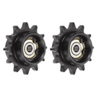 2pcs DIN(ISO) 06B Roller Chain Idler Sprocket 5mm Bore, 3/8" Pitch, Hardened 12 Tooth Tensioner Sprocket, Insert 2 Bearings