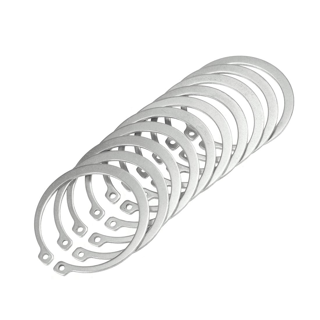 65mm External Circlips C-Clip Retaining Shaft Snap Rings 304 Stainless Steel 10pcs