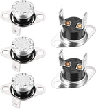 KSD301 Thermostat 50°C/122°F Normally Open N.O Adjust Snap Disc Temperature Switch for Microwave,Oven,Coffee Maker 5pcs