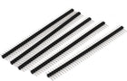 2.54mm Spacing 40 Position Flat Angle Male PCB Pin Header 5 Pcs