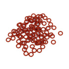 100Pcs 5mm x 1mm Rubber O-Rings NBR Heat Resistant Sealing Ring Grommets Red