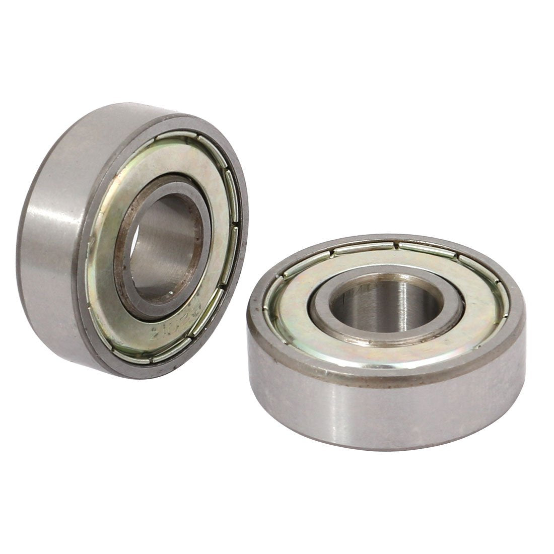 2 Pcs 6201Z Dual Metal Shields Deep Groove Ball Bearing 12mm x 32mm x 10mm