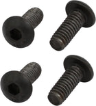4pcs M4x10mm 10.9 Grade Hex Socket Reverse Left Hand Thread Screw Bolt Black