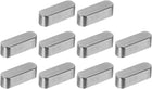 10Pcs Round Ended Feather Key, 6 x 6 x 18mm Carbon Steel Parallel Drive Shaft Key Stock, Machine Keyway for Shaft Type Fastening Connection