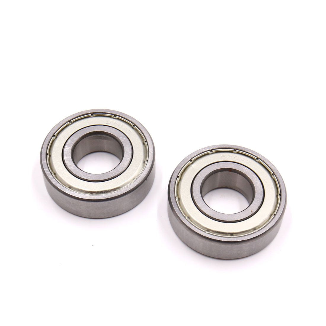 2Pcs 6204Z Stainless Steel Motorcycle Deep Groove Radial Ball Bearing 47 x 20 x 14mm