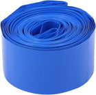 30mm Flat Width 9.9M Length PVC Heat Shrink Tube Tubing Blue for 1 x 18650 Battery
