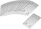 Repair Plate, 60mm x 38mm, Flat Fixing Mending Bracket Connector, 16 Pcs