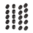 20Pcs Black M4 x 5mm Alloy Steel Hex Socket Set Grub Screws Headless Cup Point