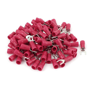 Crimp Cable Wire Connector Insulated Fork Terminals 14-12AWG with 105 Piece