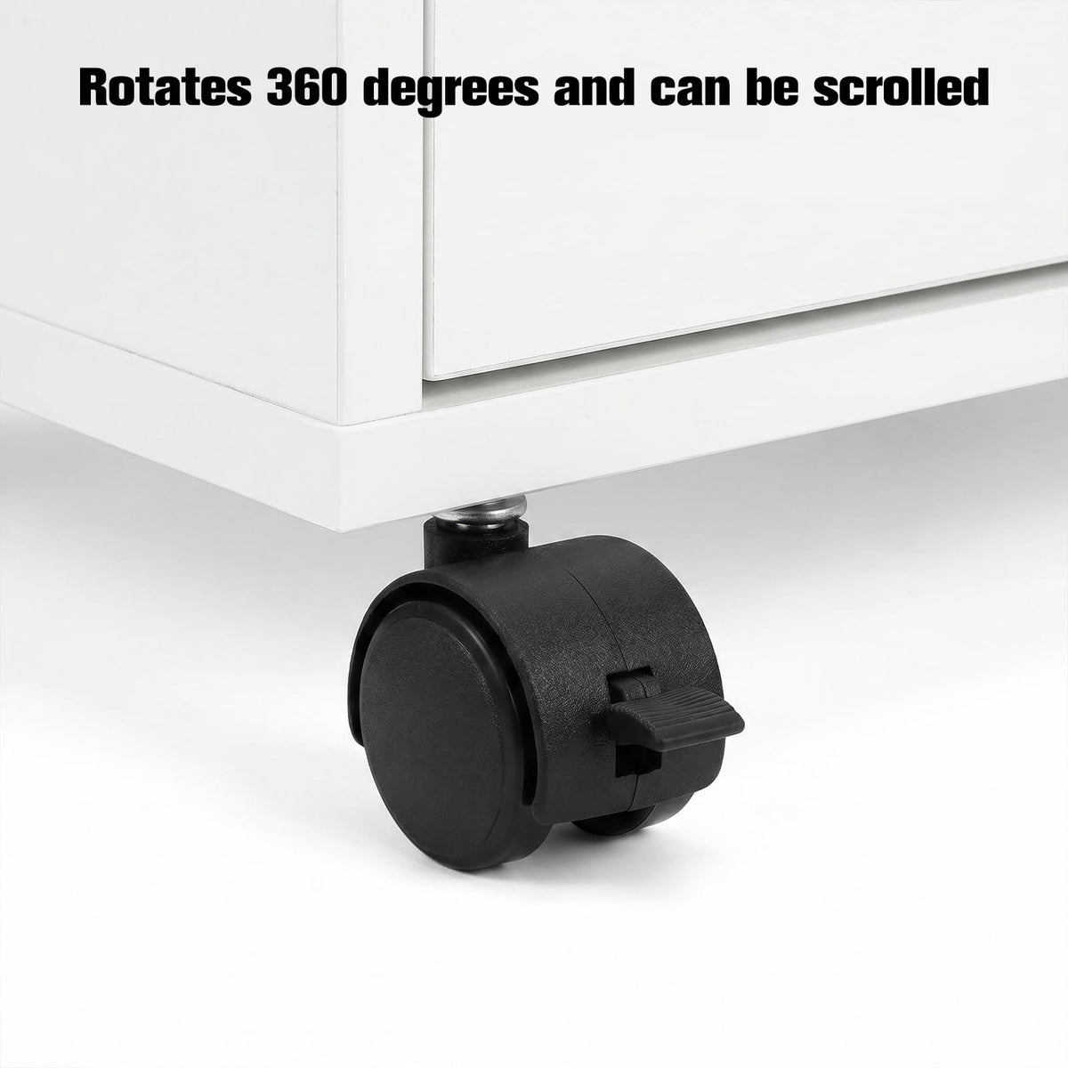 Roda Roda Roda Swivel 4Pcs 1 Inch, Roda Roda Berkekuatan Tinggi dengan Fitur Penguncian