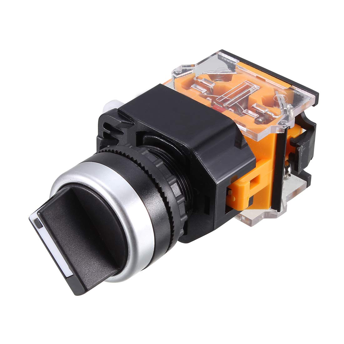 5pcs Trava de Engate 2 Posições Instalação Rápida Durável Selector Rotativo Select Interruptor DPST 10A Furo de Montagem 22mm Diâmetro