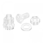 M5 x 12mm Plastic Phillips Machine Screws with Nuts and Flat Washers, PC Flat Head Machine Bolts Transparent 20 Sets