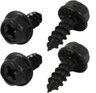 M6x16mm Iron Zinc Plated Self-Tapping Hex Flange Phillips Drive Blot Screw 4pcs