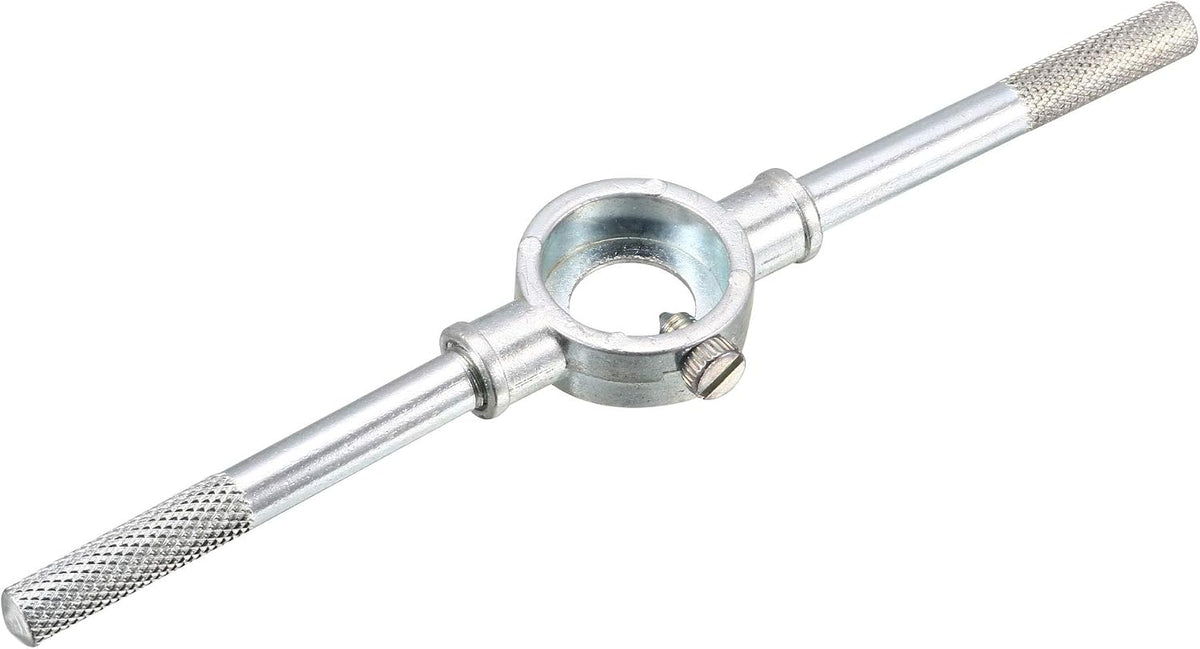 20mm Round Die Stock Handle Wrench Holder,for Metric M3.5-M6 Round Die, Adjustable with Knurled Handle