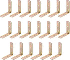 Corner Brace, 60mm x 60mm Zinc Plated Joint Right Angle Corner Fastener Joints Support Bracket, 20 Pcs