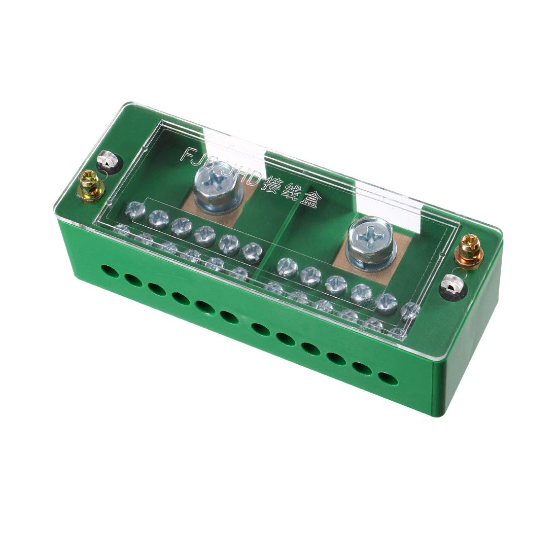 2 Inlet 12 Outlet Terminal Strip Blocks 660V 150A Single Phase Distribution Block for Meter Box