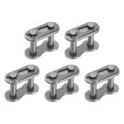 5Pcs #40H/ DIN/ISO 08AH Chain Master Connector Link Roller, 1/2" Pitch Carbon Steel, Standard Connecting Split Links