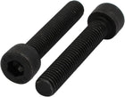 2pcs M8x45mm 12.9 Grade Hex Socket Cap Left Hand Thread Screw Bolt Black