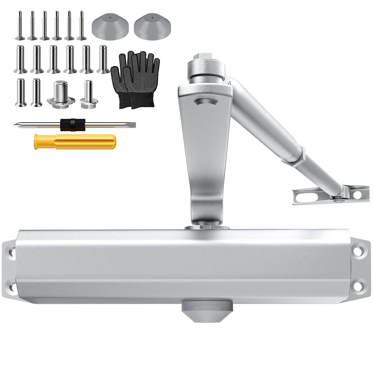 LinkMejor Automatyczny Zamykacz Drzwi, Hydraulik Soft Close Zamykacz Drzwi