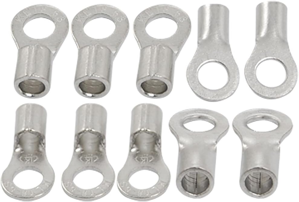 RNB8-6S Type 8 AWG Non Insulated Ring Connectors 10 Pcs