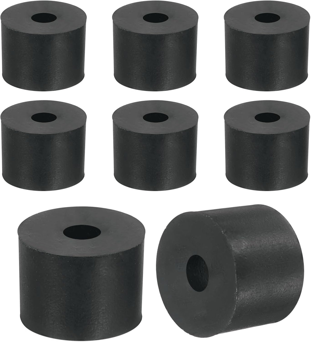 18Pcs Thick Rubber Spacer, 13/16 Inch OD x 3/16 Inch ID x 9/16 Inch Thickness Round Rubber Bushings Anti Vibration Flat Spacer Washers for Home Industrial Machinery