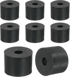 18Pcs Thick Rubber Spacer, 13/16 Inch OD x 3/16 Inch ID x 9/16 Inch Thickness Round Rubber Bushings Anti Vibration Flat Spacer Washers for Home Industrial Machinery