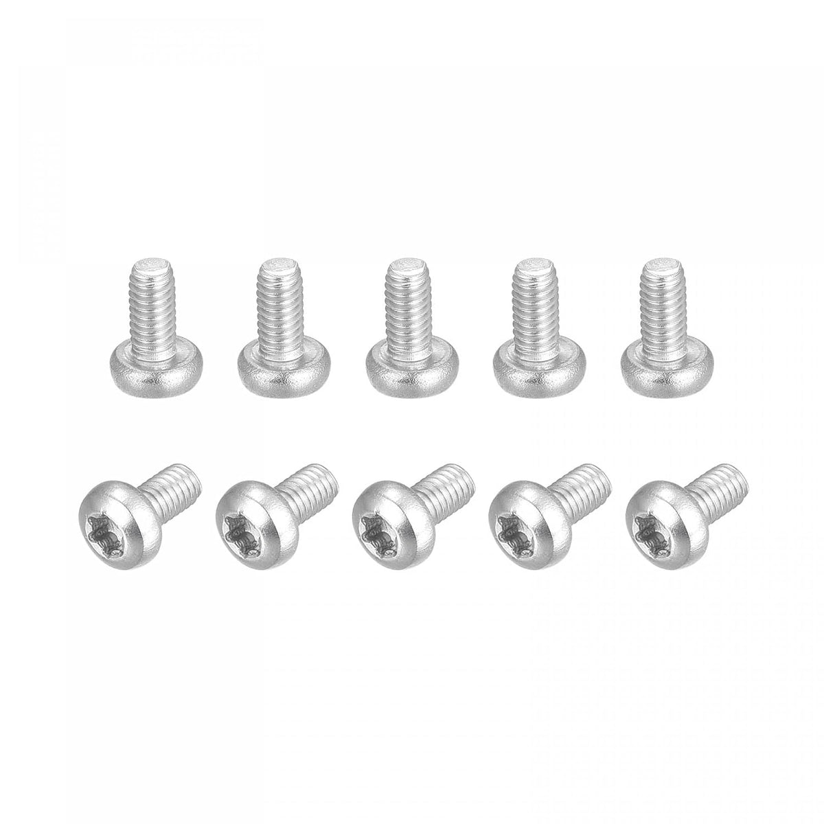 M2.5x5mm Torx Security Machine Screws, 10pcs 316 Stainless Steel Pan Head Tamper Proof Screw Fasteners Bolts